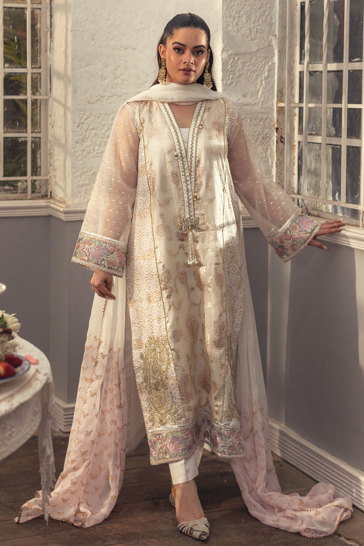 Annus Abrar | The Family Edit 26 | Iriqa ( Shirt, Pants And Dupatta)