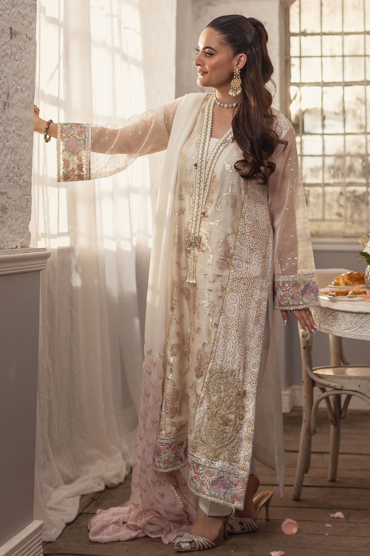 Annus Abrar | The Family Edit 26 | Iriqa ( Shirt, Pants And Dupatta)
