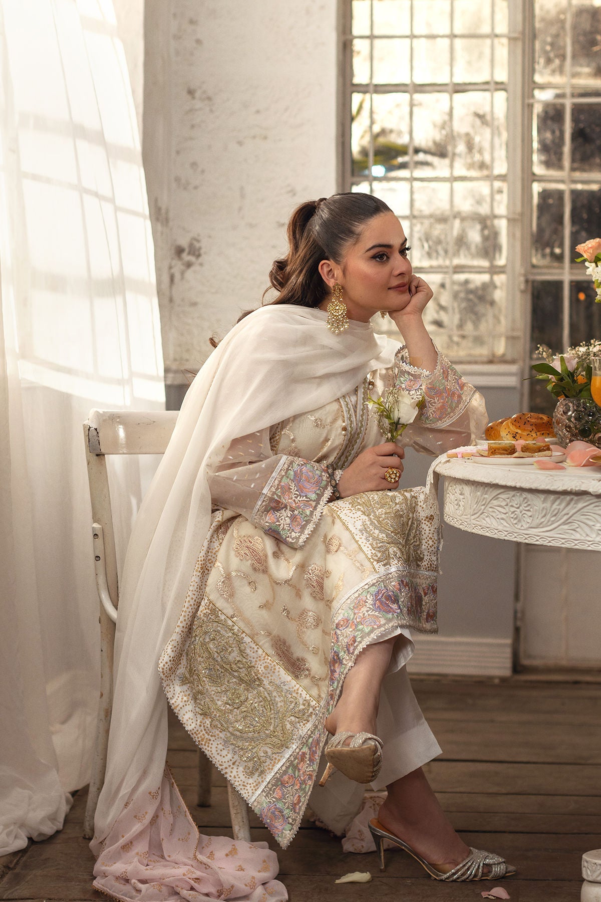 Annus Abrar | The Family Edit 26 | Iriqa ( Shirt, Pants And Dupatta)