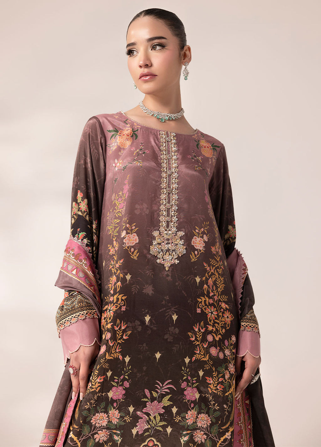 Sahane | Suay Silk Handwork Edit | CT-15007 LILANA - SUAY - Riwayat-e-Khas