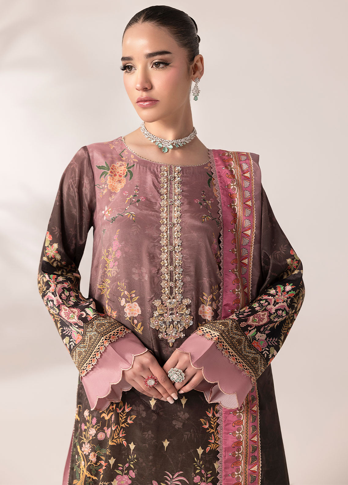 Sahane | Suay Silk Handwork Edit | CT-15007 LILANA - SUAY - Riwayat-e-Khas