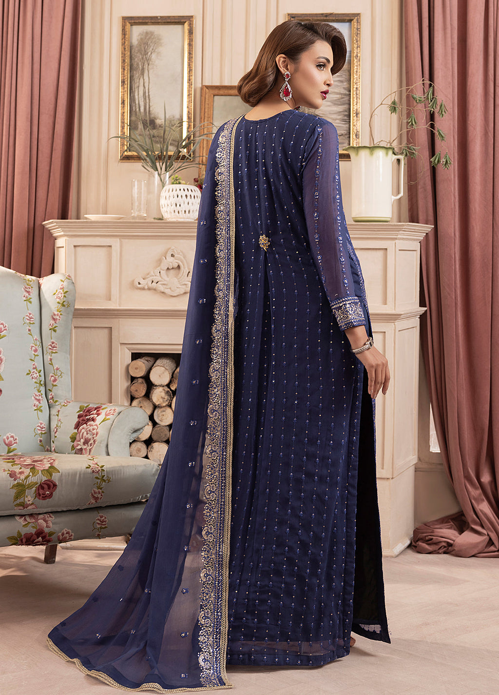 Sahane | Elyssa Festive Chiffon | CT-19002 Elle - ELYSSA - Riwayat-e-Khas