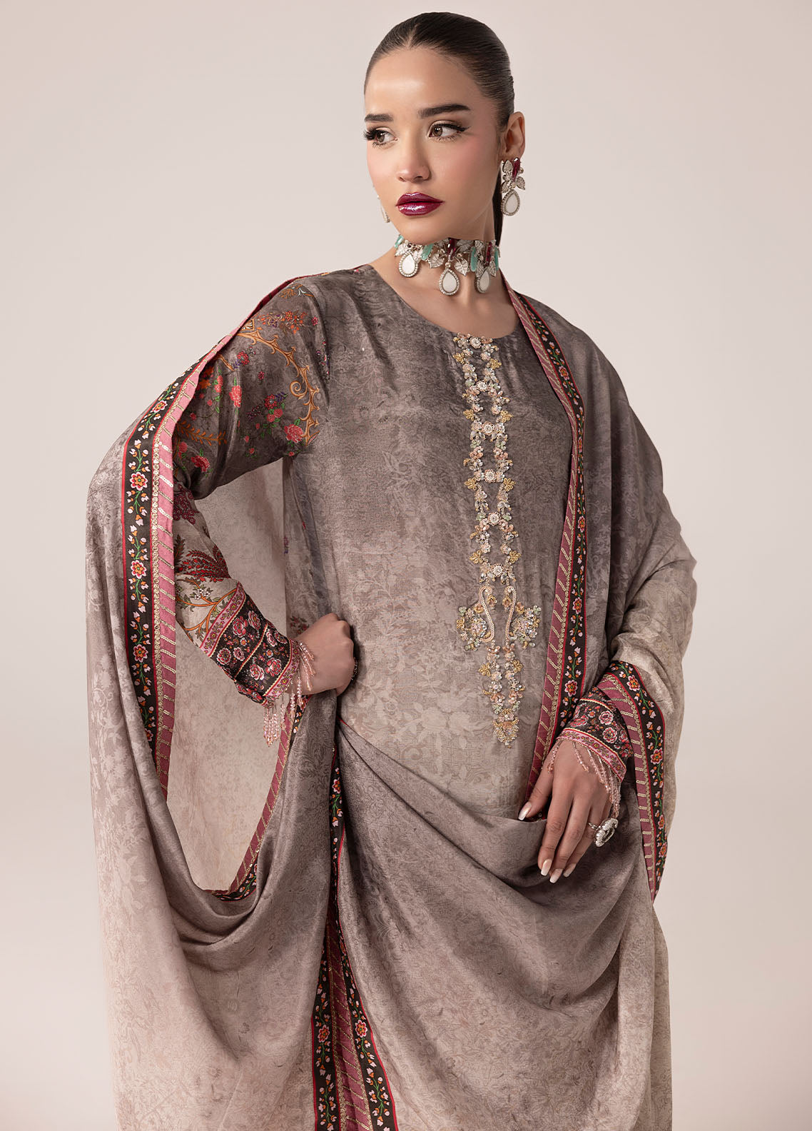Sahane | Suay Silk Handwork Edit | CT-15008 CLARA - SUAY - Riwayat-e-Khas