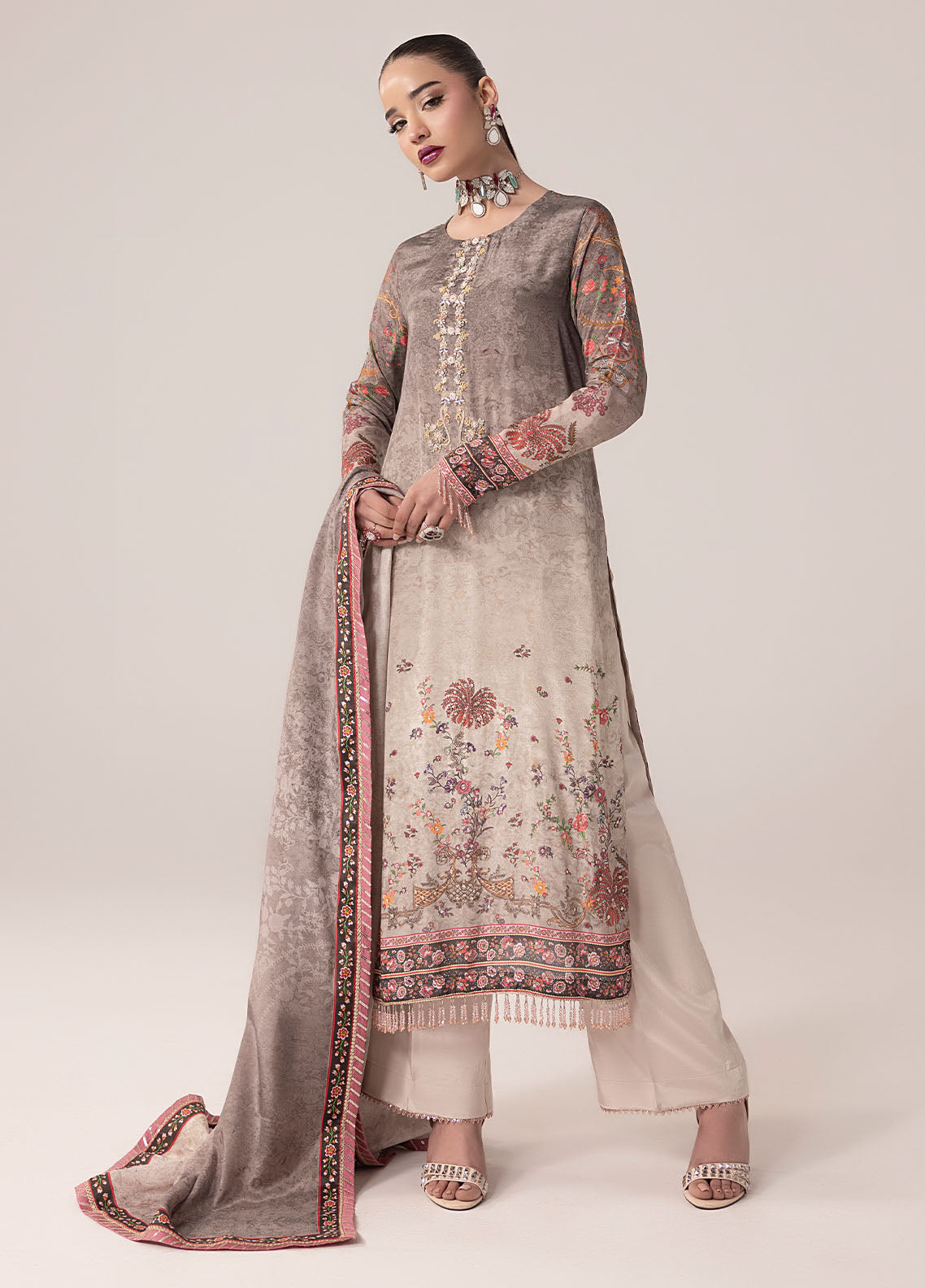 Sahane | Suay Silk Handwork Edit | CT-15008 CLARA - SUAY - Riwayat-e-Khas