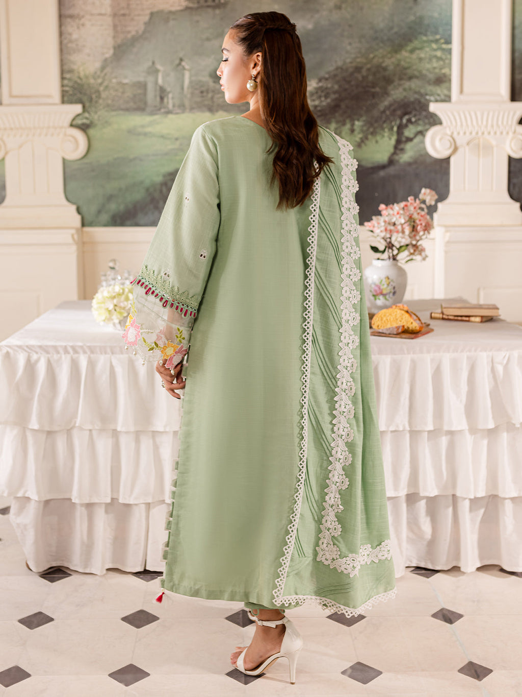 Parishay | Mira Winter | MW-02 | 3 PC Khaddar - Riwayat-e-Khas
