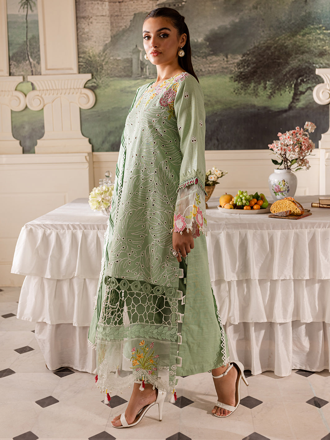 Parishay | Mira Winter | MW-02 | 3 PC Khaddar - Riwayat-e-Khas