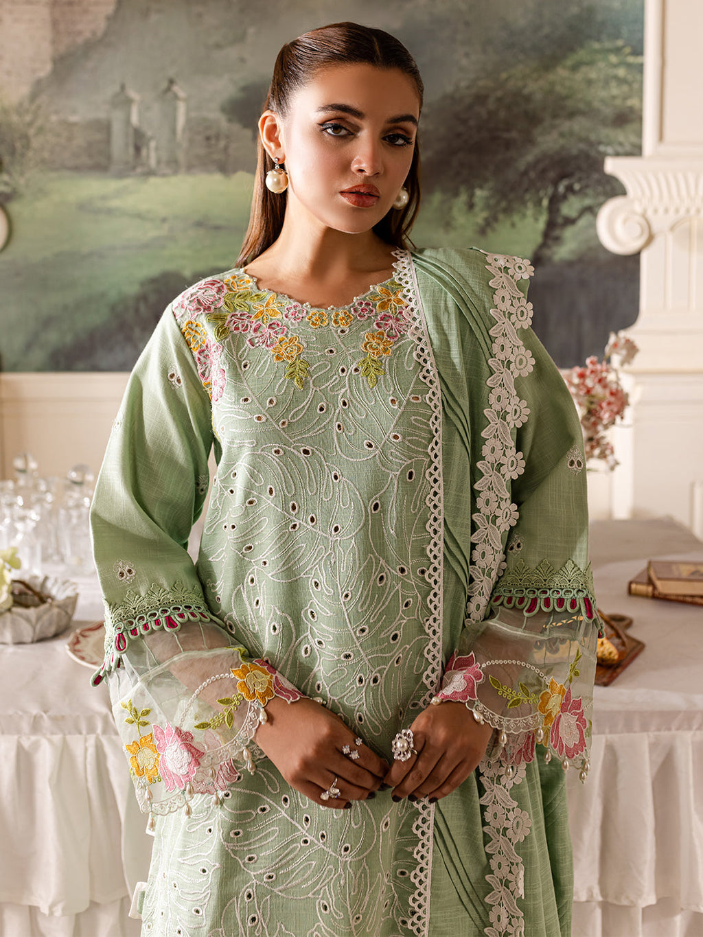 Parishay | Mira Winter | MW-02 | 3 PC Khaddar - Riwayat-e-Khas
