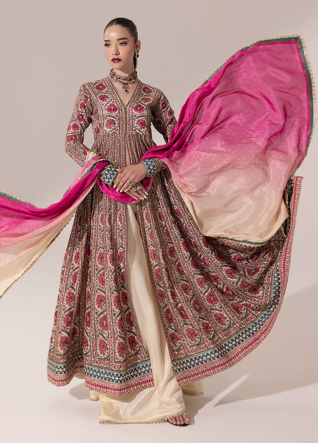 Sahane | Suay Silk Handwork Edit | CT-15001 LOREN - SUAY - Riwayat-e-Khas
