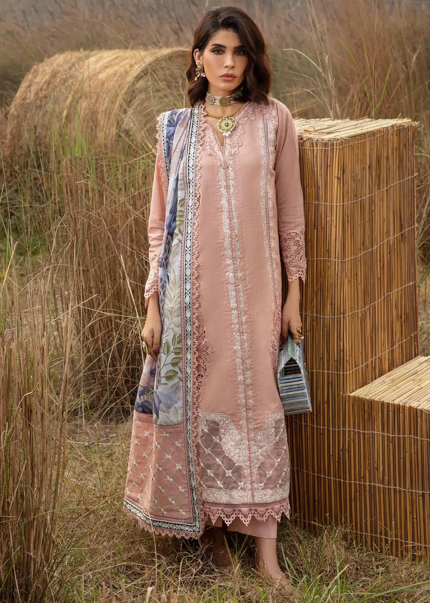Saira Shakira | Raya Winter Stitched 23 | Crepe - House Of Anaya