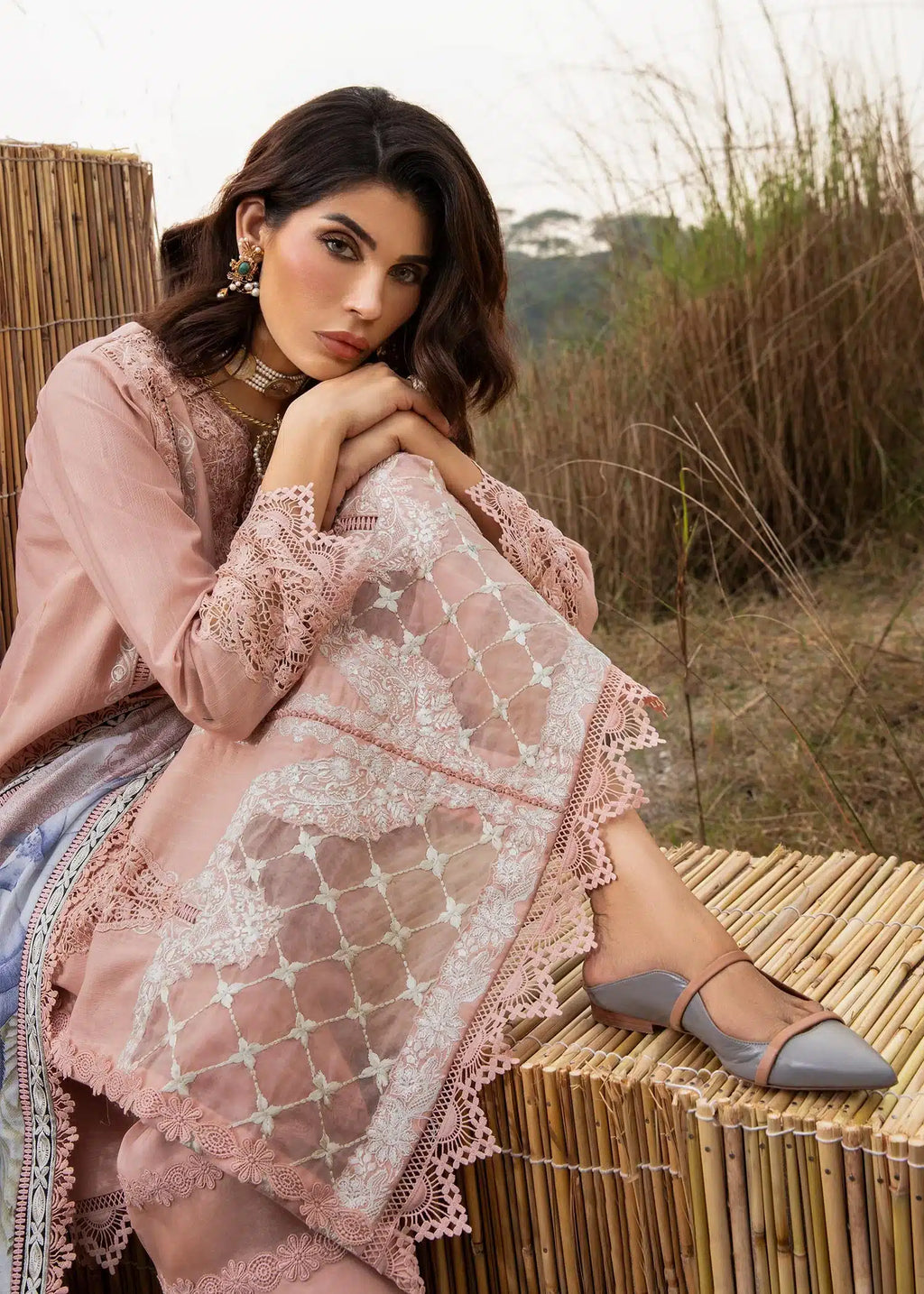 Saira Shakira | Raya Winter Stitched 23 | Crepe - House Of Anaya