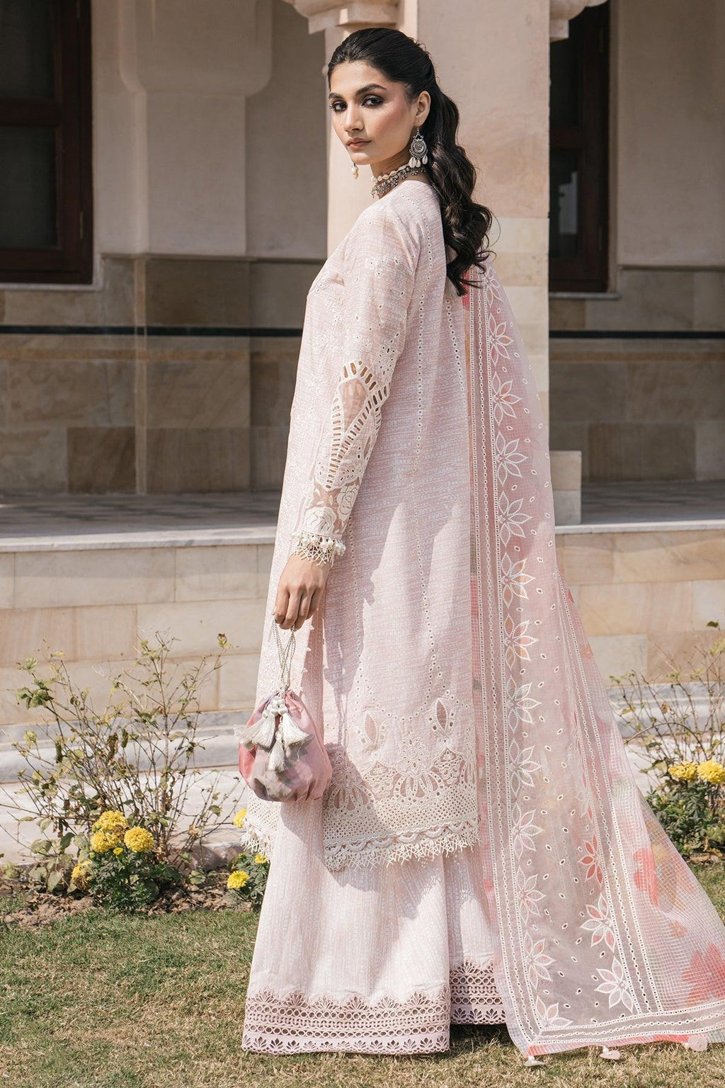 Jazmin - EMBROIDERED LUXURY LAWN SL24-D8 - House Of Anaya