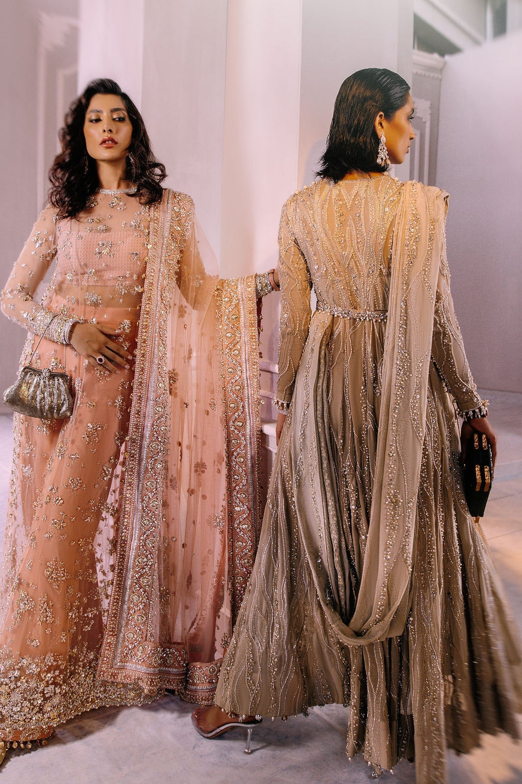 Elan | Demi Couture Onirique | ROSE P????CHE (EP-20180) - House Of Anaya