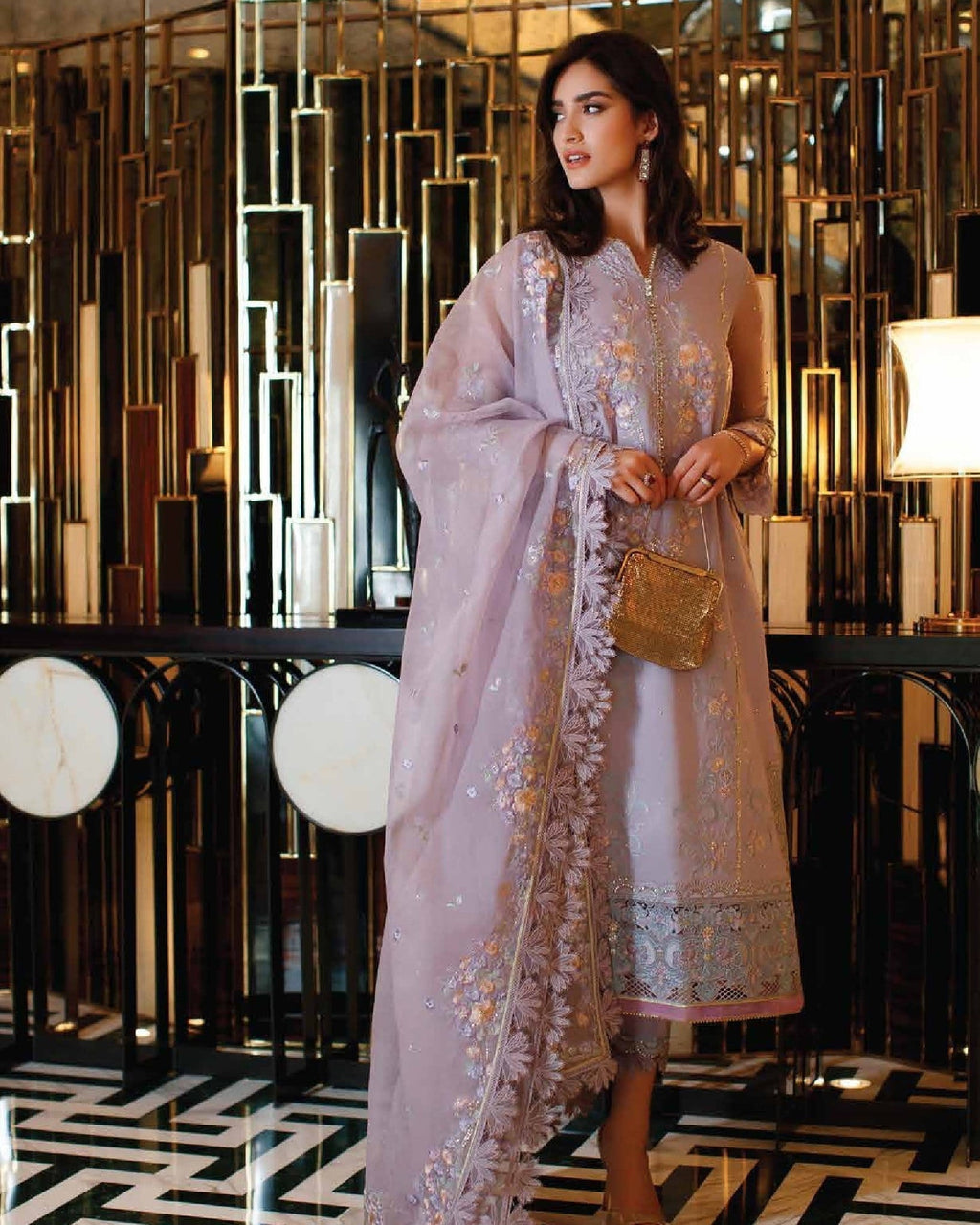 Mushq | Astoria Festive Lawn | D-03 BLAIR - House Of Anaya