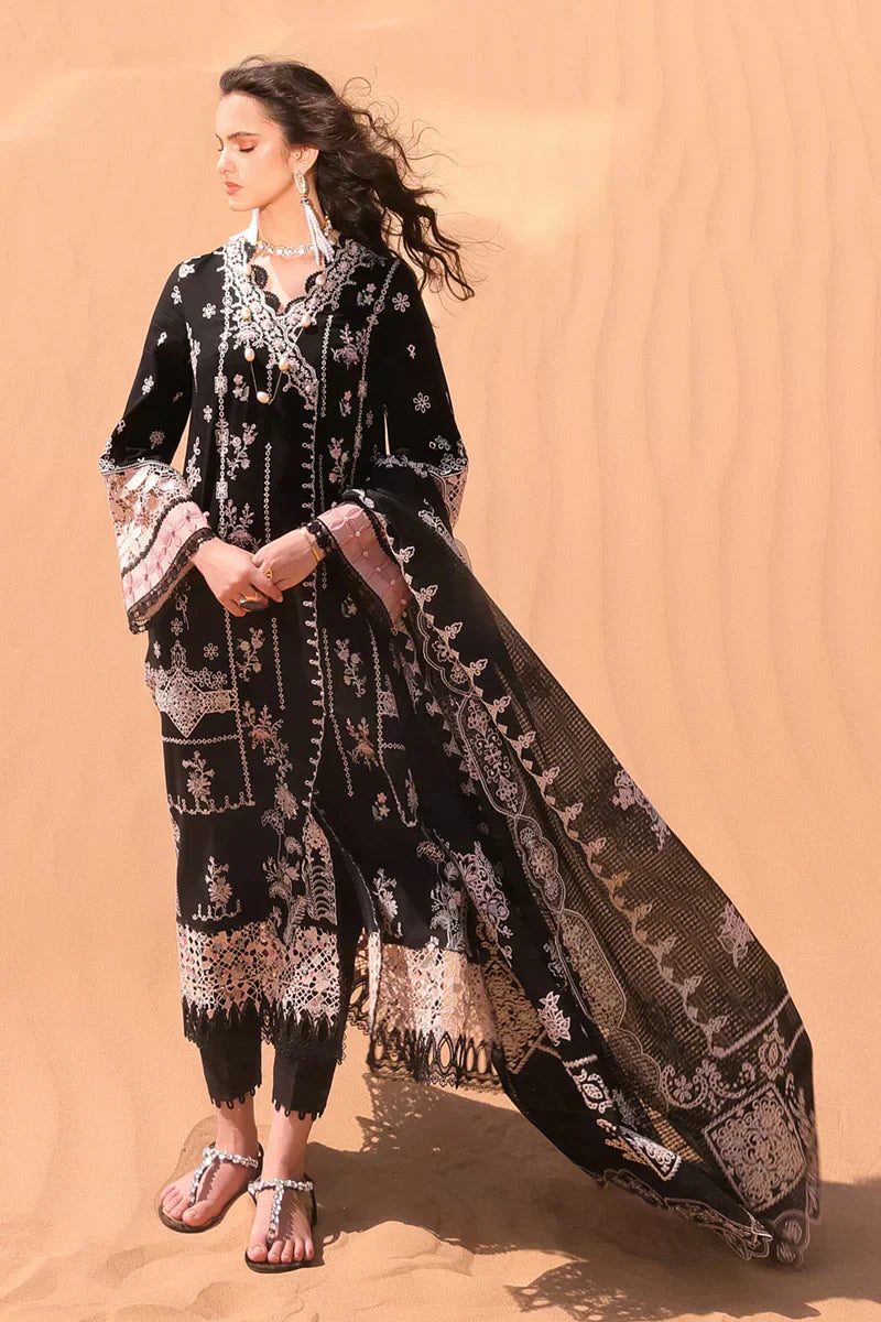 Qalamkar | Chikankari Eid Edit 24 | KM-08 LISE - House Of Anaya