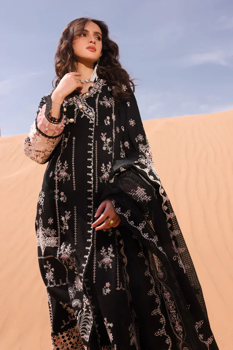 Qalamkar | Chikankari Eid Edit 24 | KM-08 LISE - House Of Anaya