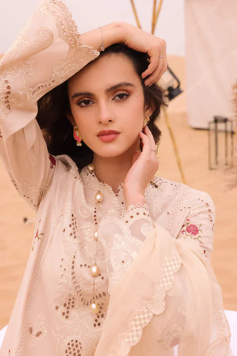 Qalamkar | Chikankari Eid Edit 24 | KM-07 CAOIMHE - House Of Anaya