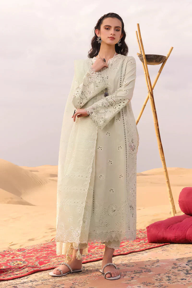 Qalamkar | Chikankari Eid Edit 24 | KM-04 SORCHA - House Of Anaya