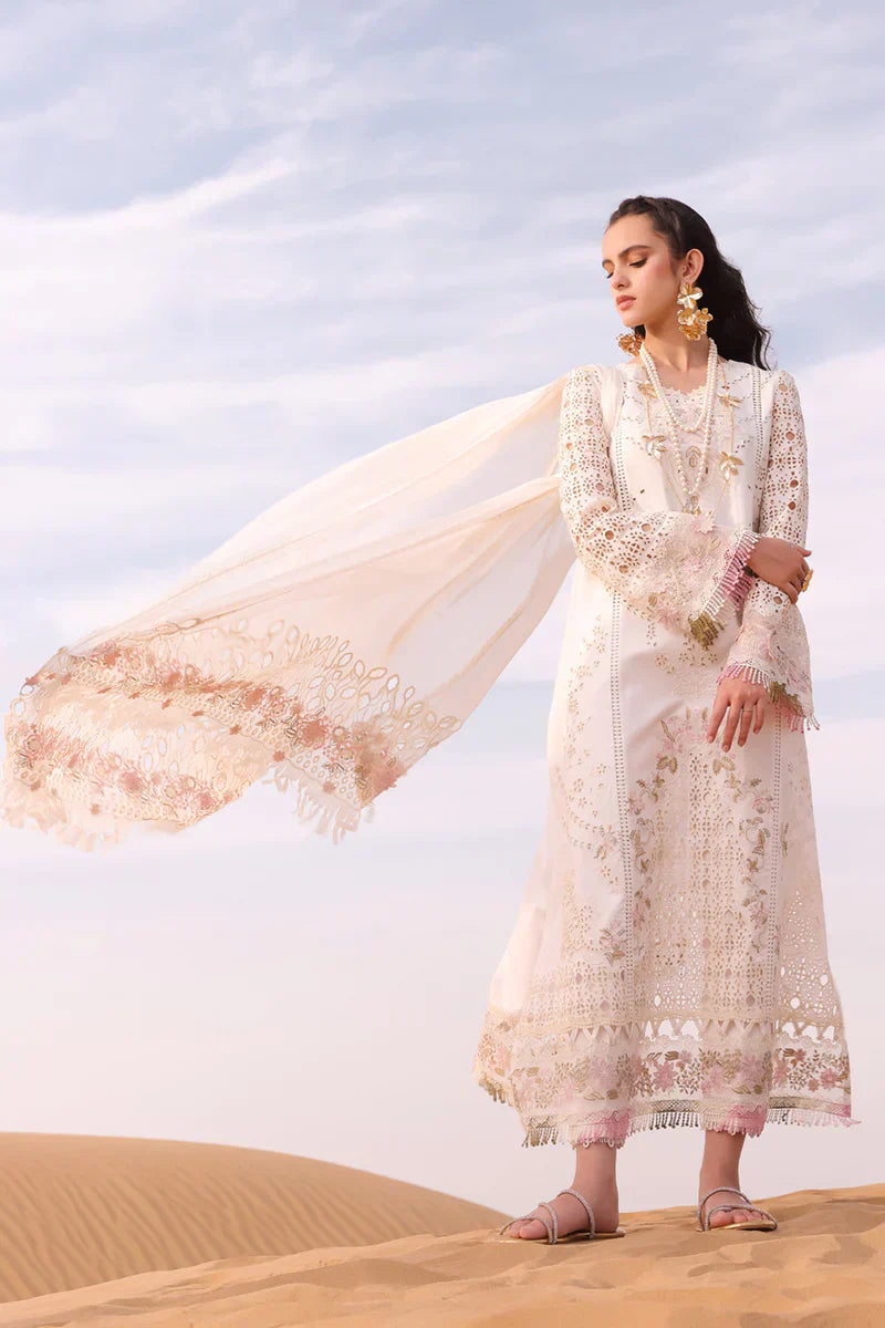 Qalamkar | Chikankari Eid Edit 24 | KM-02 SAOIRSE - House Of Anaya