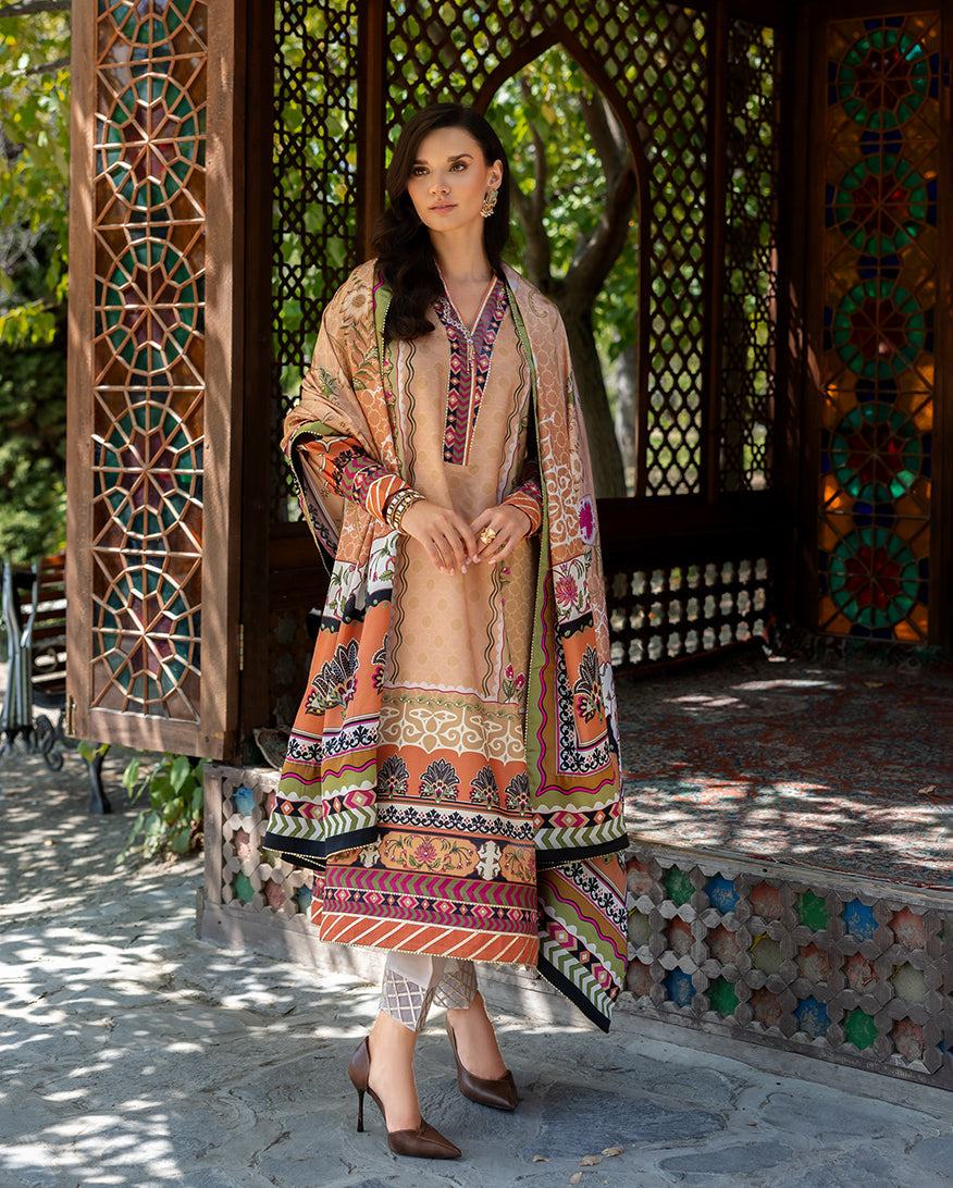 Mushq | Nirvana Printed Silk | Solara Crest