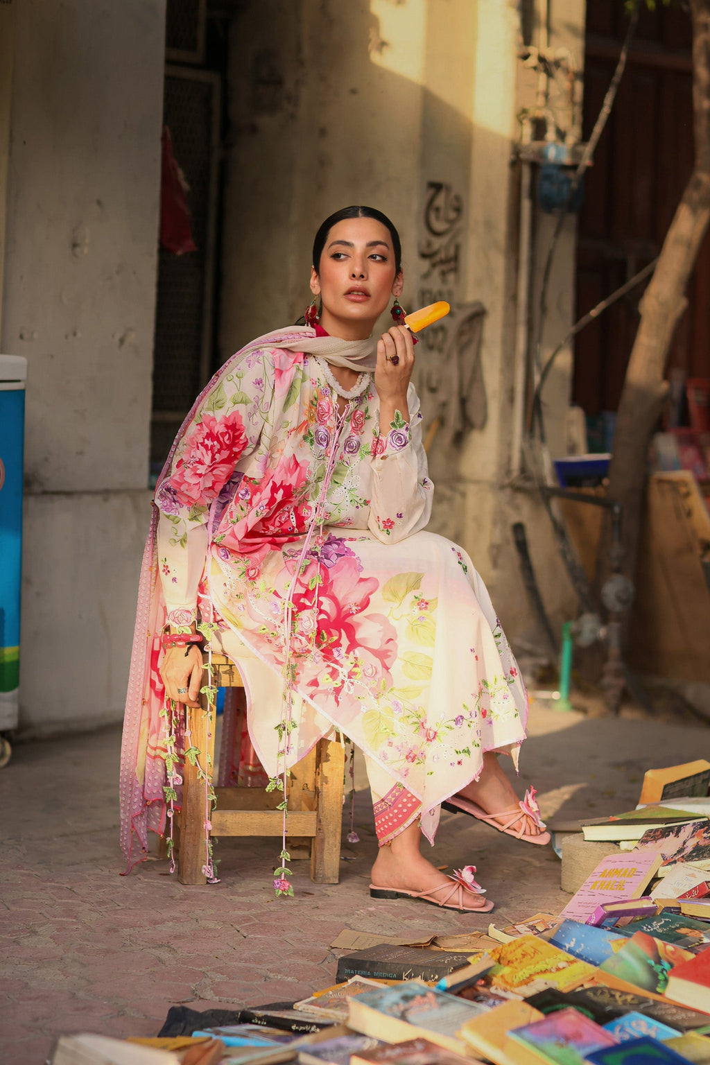 Zaha | Zaha Festive Lawn'26 | PINK MINK FROLIC