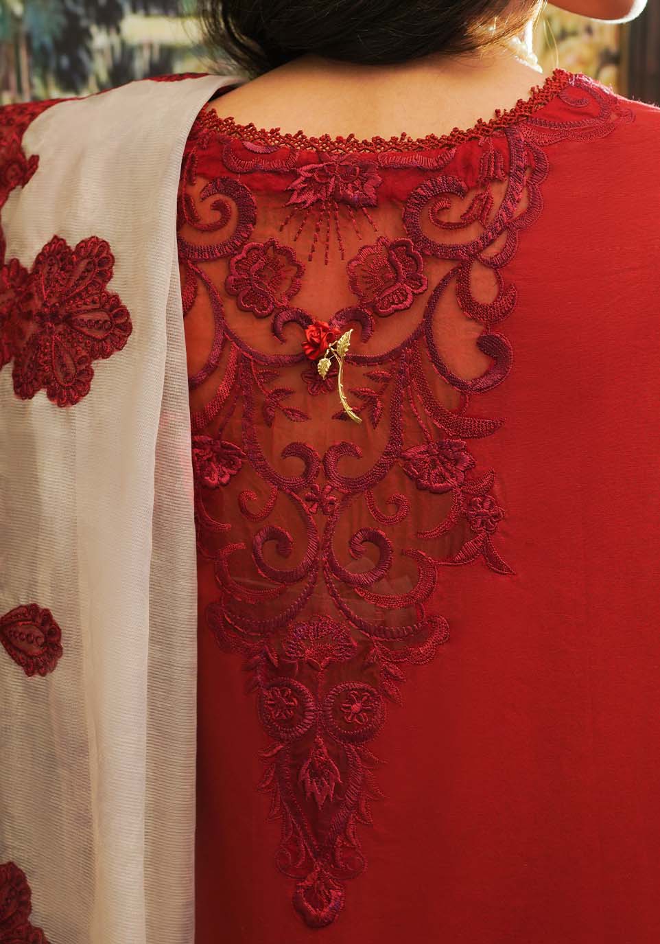 Zarqash | Tresor Luxury Lawn 24 | ZQT 007 ROSALINE - Riwayat-e-khas