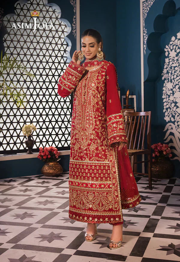 Asim Jofa | Fasana e Ishq Eid Luxury Lawn | AJFI-10 - House Of Anaya