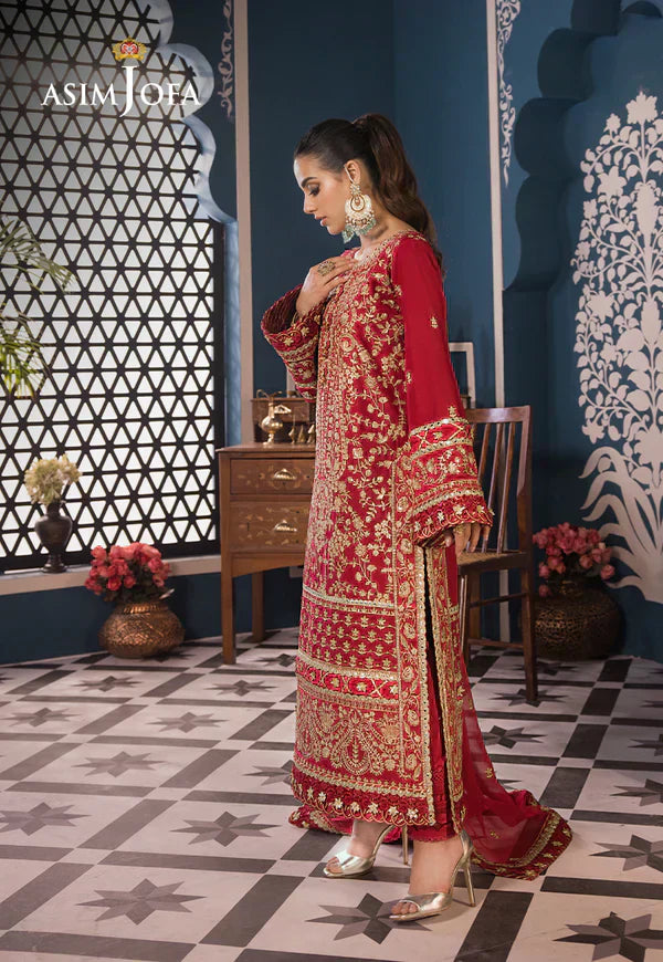 Asim Jofa | Fasana e Ishq Eid Luxury Lawn | AJFI-10 - House Of Anaya