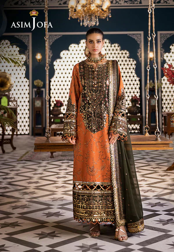 Asim Jofa | Fasana e Ishq Eid Luxury Lawn | AJFI-24 - House Of Anaya