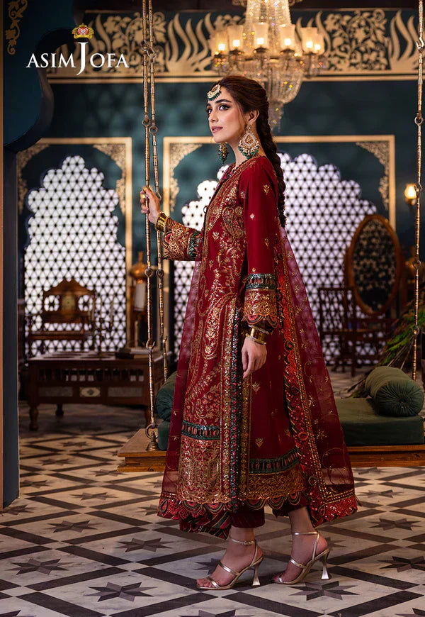 Asim Jofa | Fasana e Ishq Eid Luxury Lawn | AJFI-21 - House Of Anaya