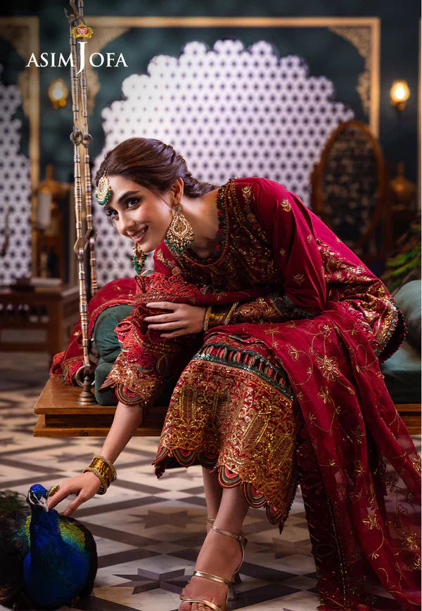 Asim Jofa | Fasana e Ishq Eid Luxury Lawn | AJFI-21 - House Of Anaya