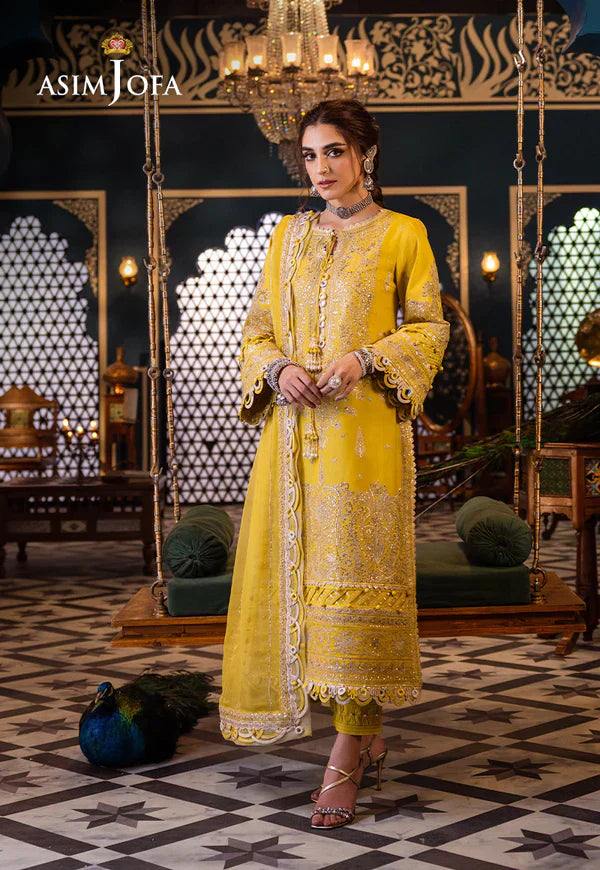 Asim Jofa | Fasana e Ishq Eid Luxury Lawn | AJFI-29 - House Of Anaya