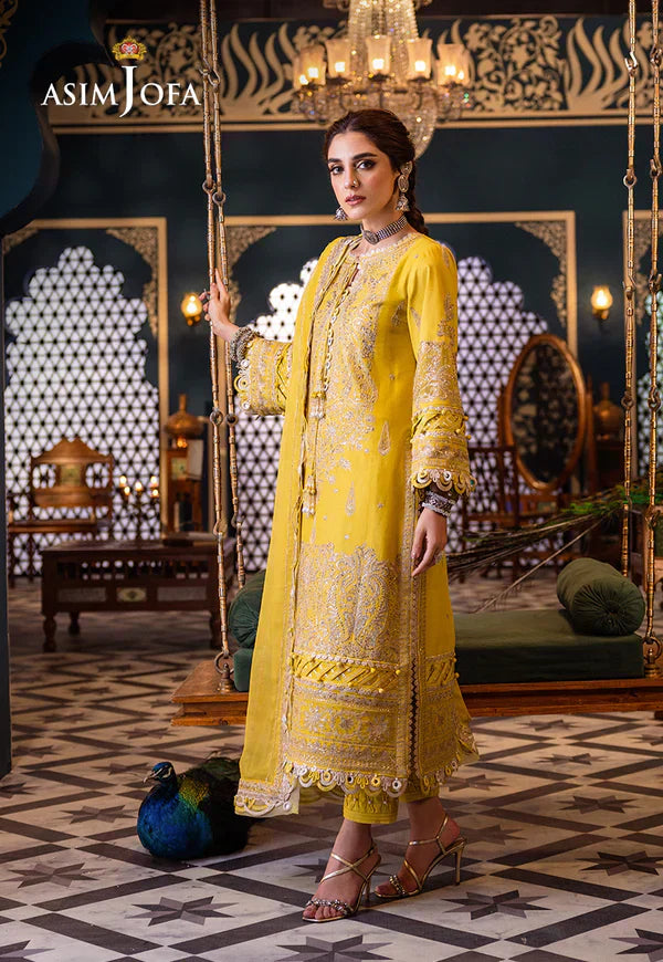 Asim Jofa | Fasana e Ishq Eid Luxury Lawn | AJFI-29 - House Of Anaya