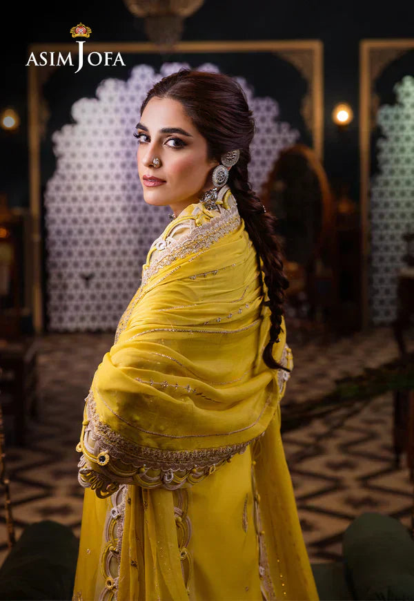 Asim Jofa | Fasana e Ishq Eid Luxury Lawn | AJFI-29 - House Of Anaya