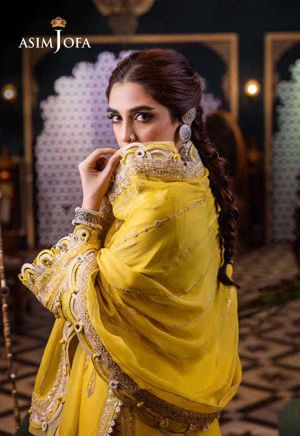 Asim Jofa | Fasana e Ishq Eid Luxury Lawn | AJFI-29 - House Of Anaya