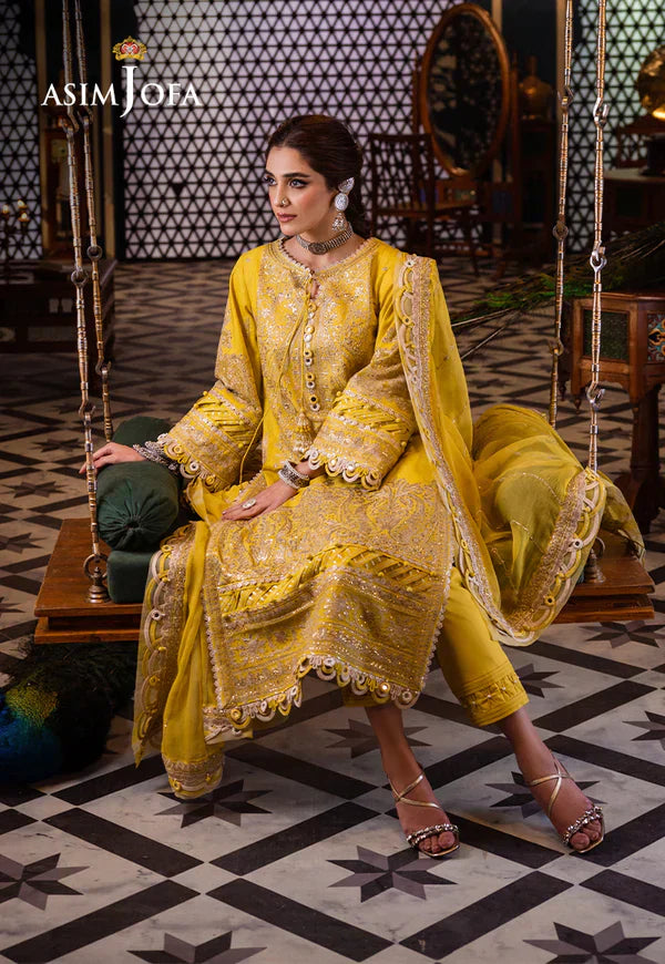 Asim Jofa | Fasana e Ishq Eid Luxury Lawn | AJFI-29 - House Of Anaya