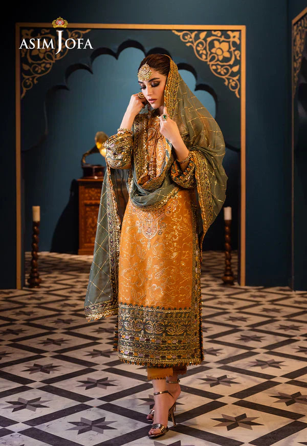 Asim Jofa | Fasana e Ishq Eid Luxury Lawn | AJFI-26 - House Of Anaya