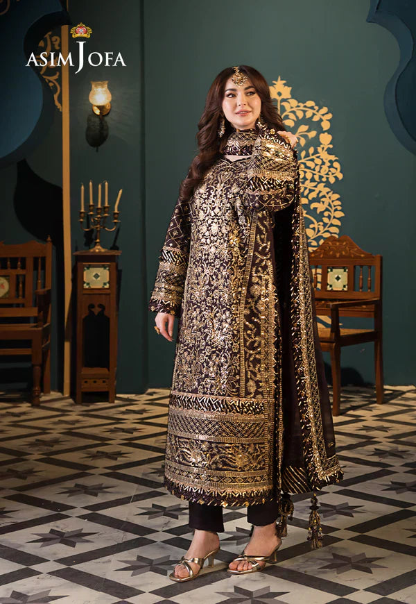 Asim Jofa | Fasana e Ishq Eid Luxury Lawn | AJFI-04 - House Of Anaya