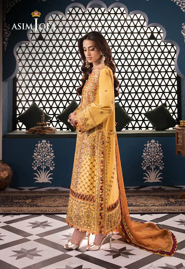 Asim Jofa | Fasana e Ishq Eid Luxury Lawn | AJFI-19 - House Of Anaya
