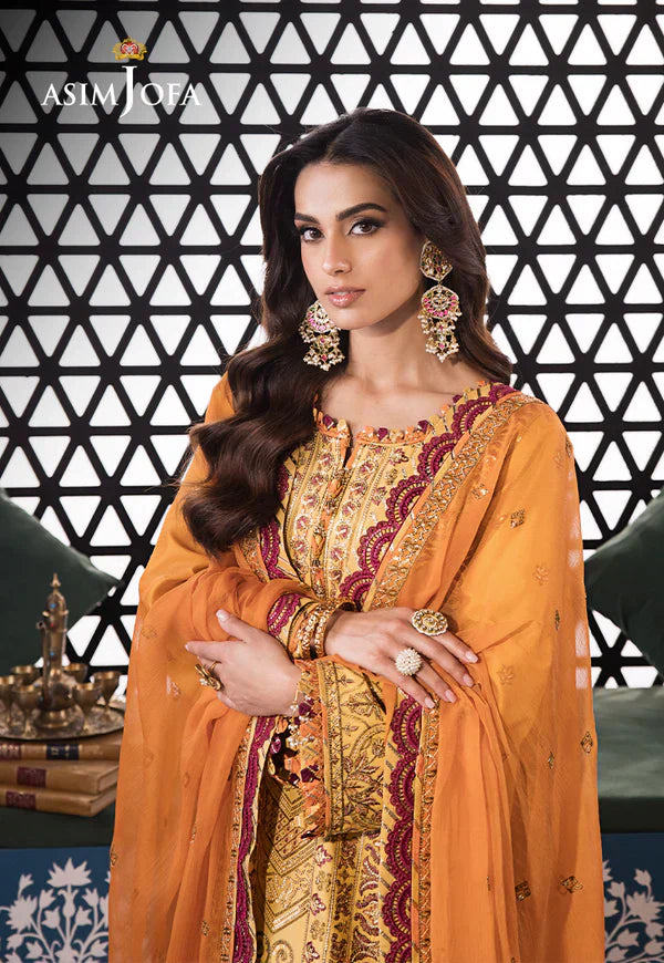 Asim Jofa | Fasana e Ishq Eid Luxury Lawn | AJFI-19 - House Of Anaya