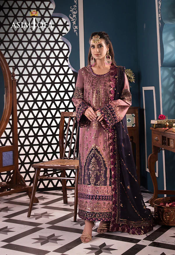 Asim Jofa | Fasana e Ishq Eid Luxury Lawn | AJFI-22 - House Of Anaya