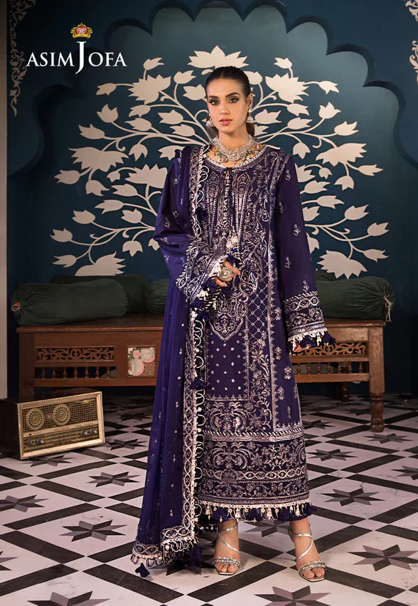 Asim Jofa | Fasana e Ishq Eid Luxury Lawn | AJFI-25 - House Of Anaya