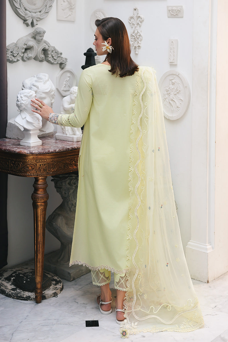 Qalamkar | Q Line Lawn Drop | RP-13 MOONSTONE