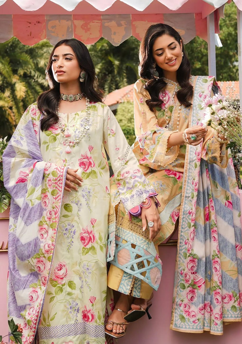 Elaf Premium | Printed Collection 24 | EEP-03B - Meadow Magic - House Of Anaya