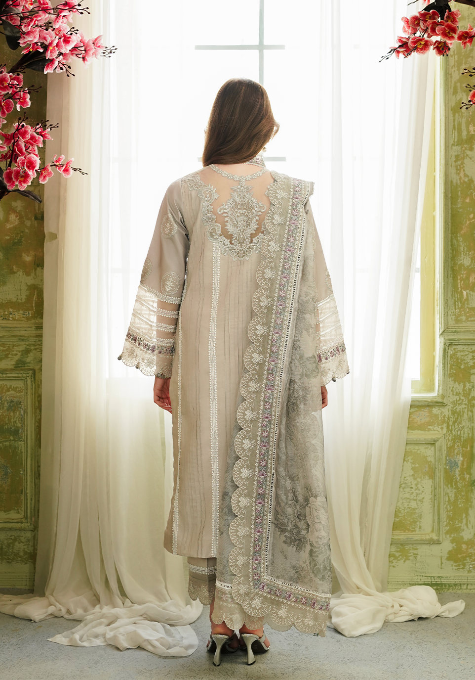 Zarqash | Tresor Luxury Lawn 24 | ZQT 002 ROSEMARY - Riwayat-e-khas