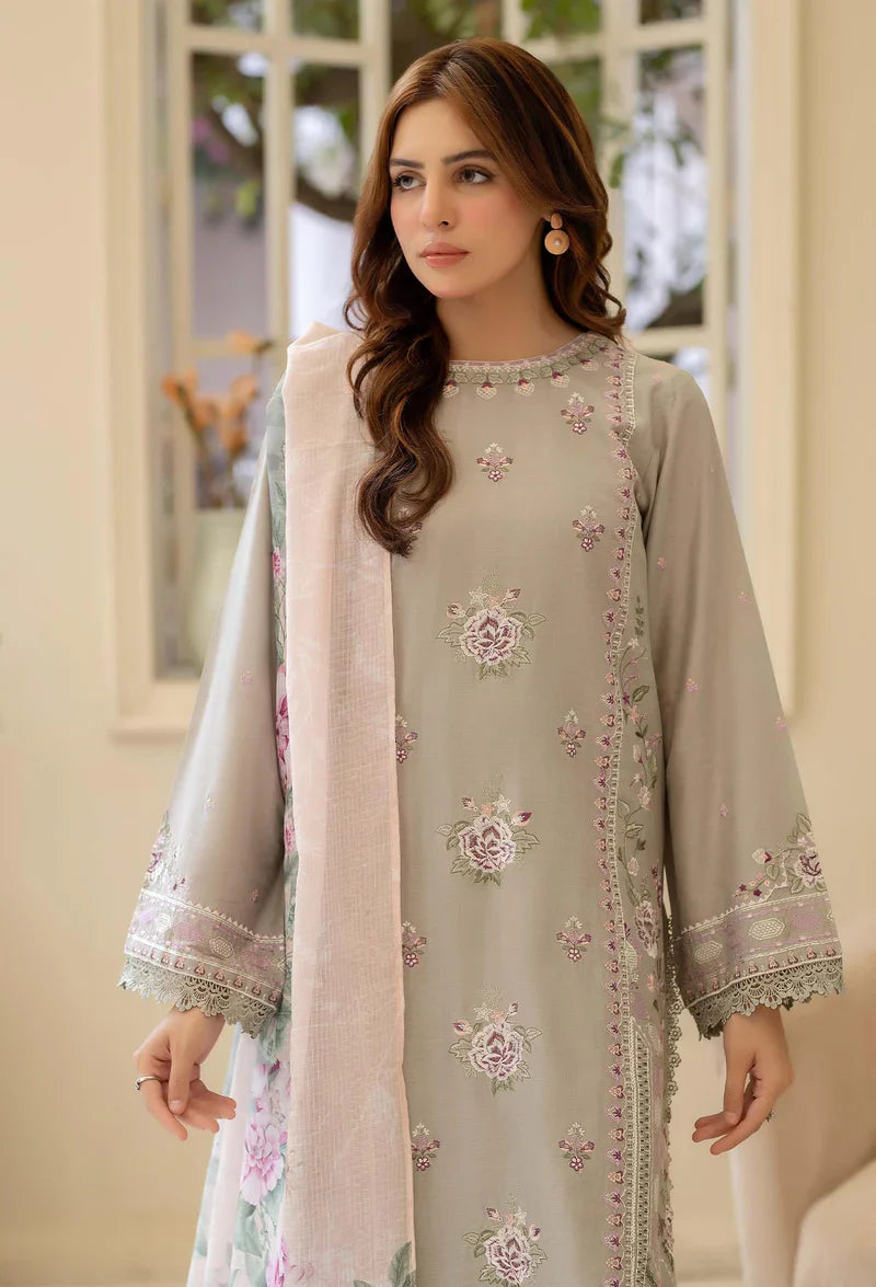Adans Libas | Stitched Embroidered Lawn 3pc| LAWN 1216