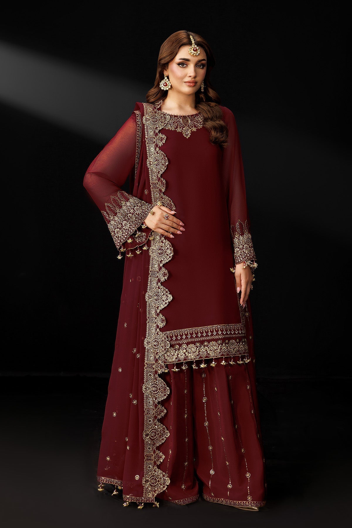 Alizeh | Dua Formals 26 | AF-DUA-3035-Marsala