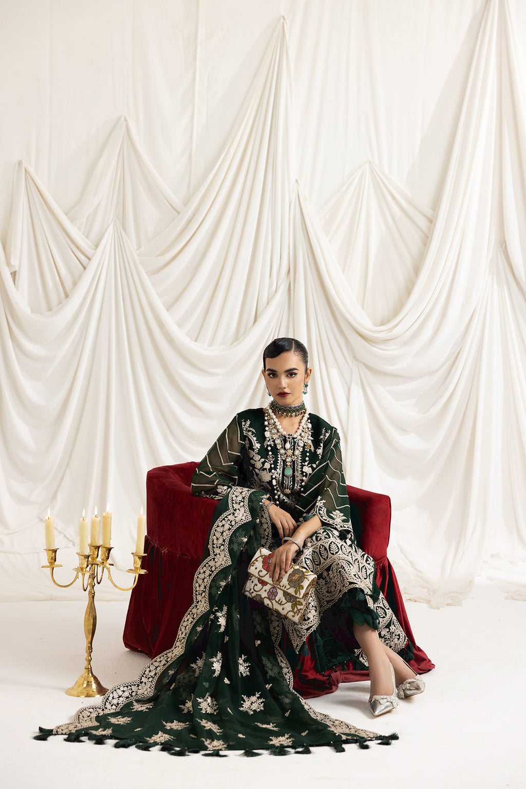 Alizeh | Formals Collection | Clara B (GREEN) - House Of Anaya