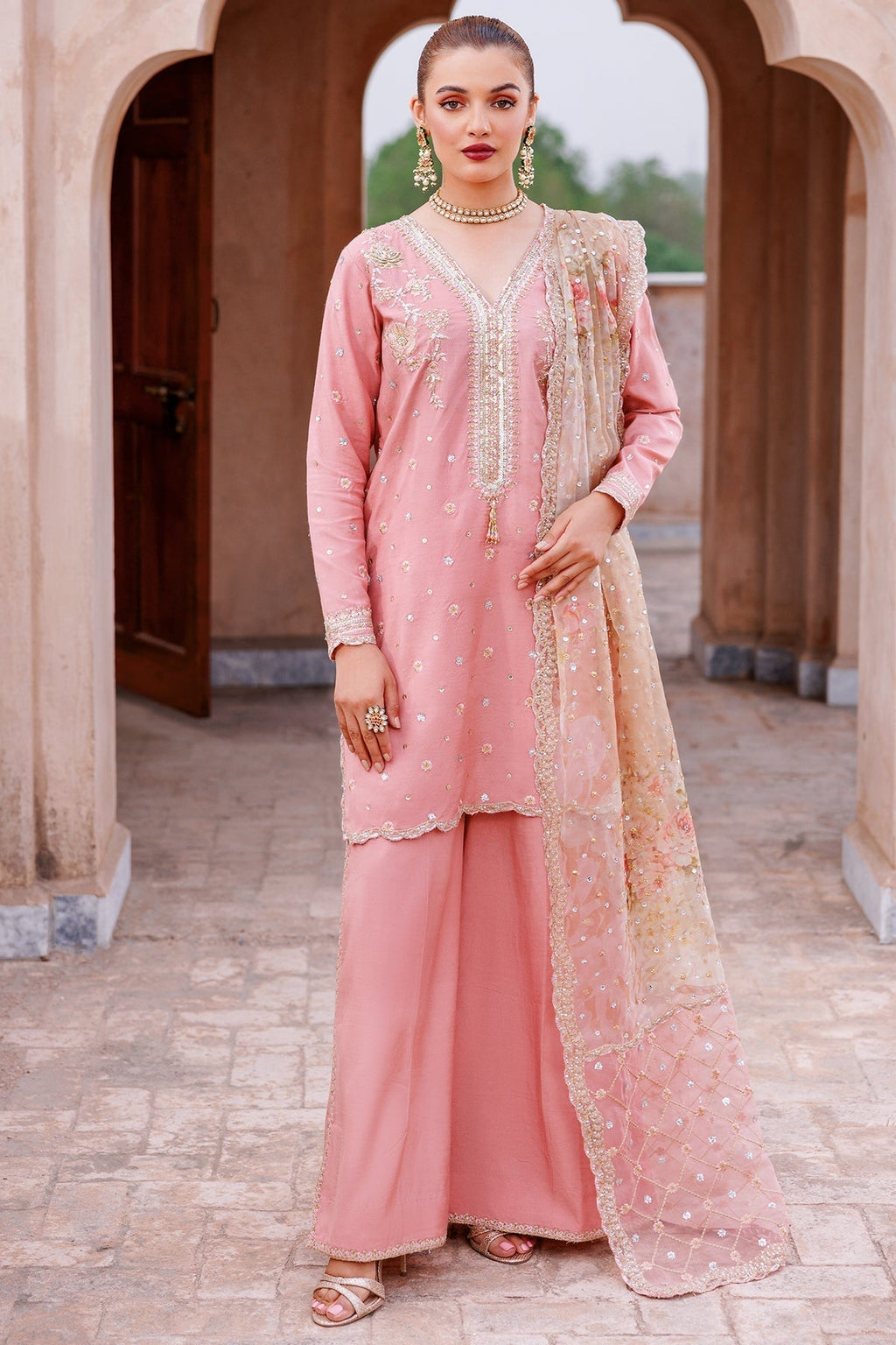 Mina Kashif | Shahbano Luxury Pret 24 | Amber - House Of Anaya