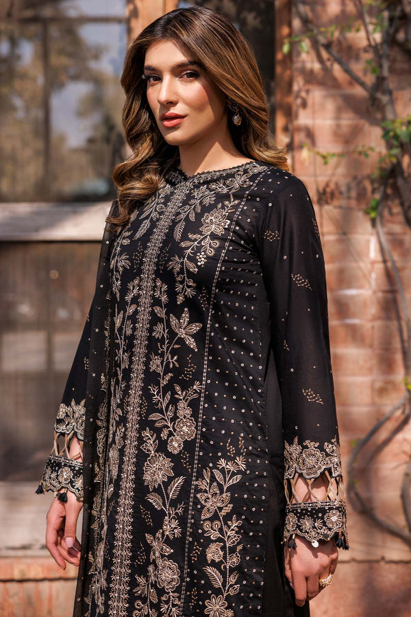 Farasha | Summer Weaves Embroidered lawn'26 | Raven Aura