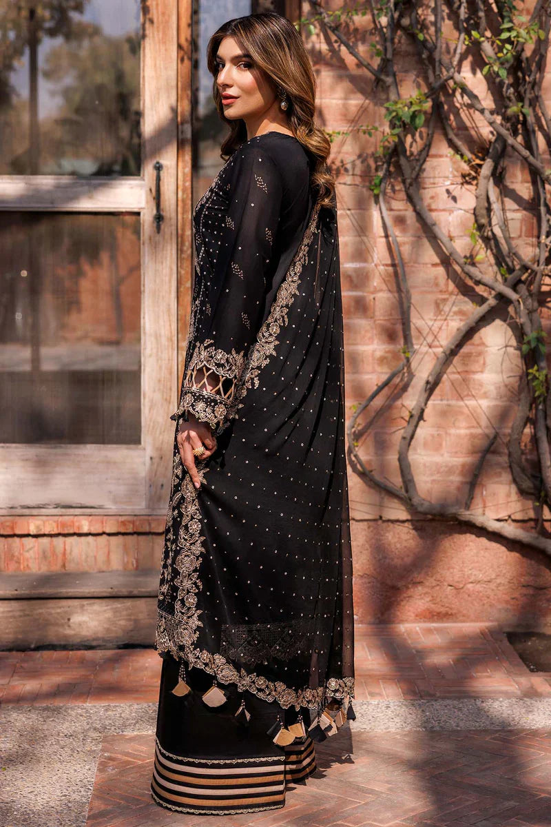 Farasha | Summer Weaves Embroidered lawn'26 | Raven Aura
